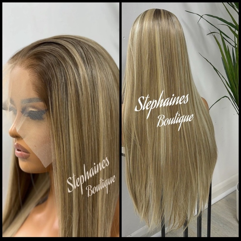 Human Hair Blended Lace Front Wig